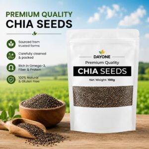Natural Chia Seeds Rich in Fiber
